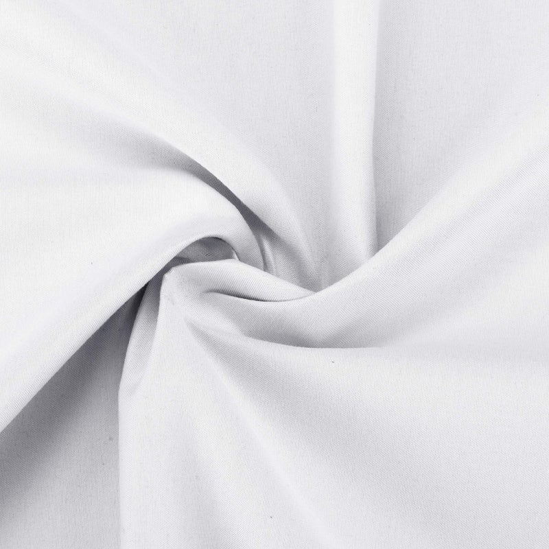 Home Collection 2 Panels 100% Blackout Curtain Set Solid Color with Rod Pocket Short Tier Drapes for Kitchen, Dinning Room, Bathroom, Bedroom,Living Room Window New (58” Wide X 23” Long, White) - Image 4